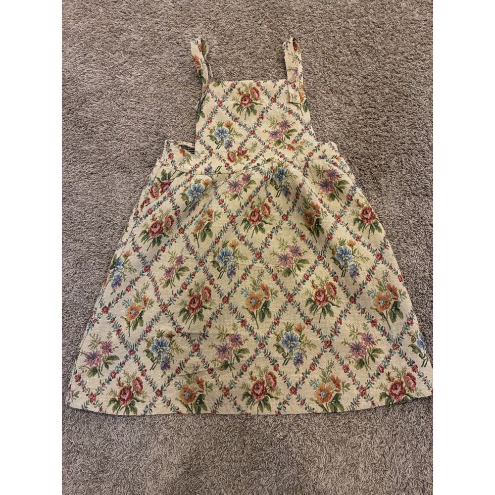 Polagram Floral Tapestry Mini Apron Unique Cottagecore Grandma Nostalgic Fun - Picture 2 of 16